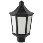 Садово-парковый светильник ЭРА НБУ 06-60-003 Ника 60Вт черный белое основание матовый