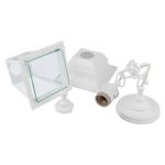 Садово-парковый светильник ЭРА НСУ 04-60-001 белый 4 гранный подвесной IP44 Е27 max60Вт