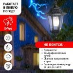 Садово-парковый светильник ЭРА НСУ 06-60-001 черный 6 гранный подвесной IP44 Е27 max60Вт