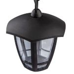 Садово-парковый светильник ЭРА НСУ 07-40-002 Марсель 1 черный 6 гранный подвесной IP44 Е27 max40Вт