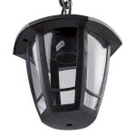Садово-парковый светильник ЭРА НСУ 07-40-002 Марсель 1 черный 6 гранный подвесной IP44 Е27 max40Вт