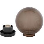 Садово-парковый светильник ЭРА НТУ 02-60-205 шар дымчатый призма на опору / кронштейн IP44 Е27 max60Вт d200mm