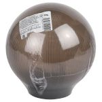 Садово-парковый светильник ЭРА НТУ 02-60-205 шар дымчатый призма на опору / кронштейн IP44 Е27 max60Вт d200mm