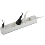 Сетевой фильтр ЭРА USF-4es-3m-2xUSBAC-W с базовой защитой с заземлением с выключателем 4 розетки+2xUSBA+C 3,1A 3м 10А