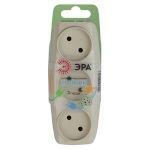 SP-3-I ЭРА Тройник 3гн, без заземл. (сл. кость) (10/60/1200)