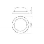 Светильник ЭРА НБО 03-60-011 Кантри дерево/стекло IP54 E27 max 60Вт D220 круг клен