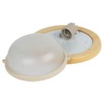 Светильник ЭРА НБО 03-60-011 Кантри дерево/стекло IP54 E27 max 60Вт D220 круг клен