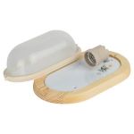 Светильник ЭРА НБО 04-60-011 Кантри дерево/стекло IP54 E27 max 60Вт 232х140 овал клен