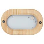 Светильник ЭРА НБО 04-60-011 Кантри дерево/стекло IP54 E27 max 60Вт 232х140 овал клен