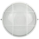 Светильник ЭРА НБП 03-100-002 Акватермо алюминий/стекло решетка IP54 E27 max 100Вт D240 круг белый