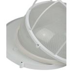 Светильник ЭРА НБП 03-100-002 Акватермо алюминий/стекло решетка IP54 E27 max 100Вт D240 круг белый