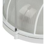 Светильник ЭРА НБП 03-100-002 Акватермо алюминий/стекло решетка IP54 E27 max 100Вт D240 круг белый