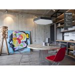 Светильник LED ЭРА Geometria SPO-122-B-40K-066 Hexagon 66Вт 4000К 4800Лм IP40 800*800*80 черный подвесной