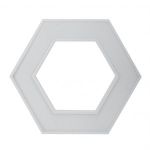 Светильник LED ЭРА Geometria SPO-123-W-40K-045 Hexagon 45Вт 4000К 2500Лм IP40 600*600*80 белый подвесной