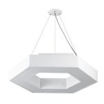 Светильник LED ЭРА Geometria SPO-123-W-40K-045 Hexagon 45Вт 4000К 2500Лм IP40 600*600*80 белый подвесной