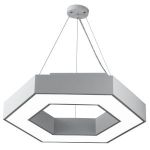 Светильник LED ЭРА Geometria SPO-123-W-40K-045 Hexagon 45Вт 4000К 2500Лм IP40 600*600*80 белый подвесной