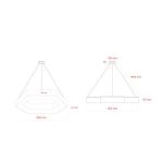 Светильник LED ЭРА Geometria SPO-124-W-40K-051 Hexagon 51Вт 4000К 800*800*80 белый подвесной драйвер внутри