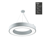 Светильник LED ЭРА Geometria SPO-134-W-40K-056 Ring 56Вт 4000К 4200Лм IP40 800*800*80 белый подвесной
