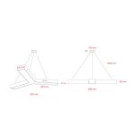 Светильник LED ЭРА Geometria SPO-143-B-40K-056 Igrek 56Вт 4000K 3700Лм IP40 900*80 черный подвесной драйвер внутри