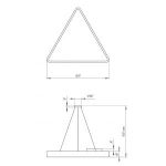 Светильник LED ЭРА Geometria SPO-152-W-40K-048 Delta 48Вт 4000К 3500Лм IP40 800*800*80 белый подвесной