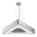 Светильник LED ЭРА Geometria SPO-153-W-40K-030 Delta 30Вт 4000К 2100Лм IP40 600*600*80 белый подвесной