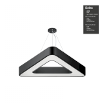 Светильник LED ЭРА Geometria SPO-154-B-40K-042 Delta 42Вт 4000К 2300Лм IP40 800*800*80 черный подвесной