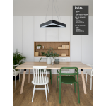 Светильник LED ЭРА Geometria SPO-154-B-40K-042 Delta 42Вт 4000К 2300Лм IP40 800*800*80 черный подвесной