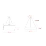 Светильник LED ЭРА Geometria SPO-163-W-40K-050 Quadro 50Вт 4000К 3700Лм IP40 600*600*80 белый подвесной драйвер внутри