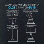 Светильник настенно-потолочный спот ЭРА OL21 BK MR16/GU10, черный, поворотный