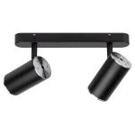 Светильник настенно-потолочный спот ЭРА OL35-2 BK MR16 GU10 IP20 черный хром