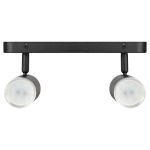 Светильник настенно-потолочный спот ЭРА OL35-2 BK MR16 GU10 IP20 черный хром