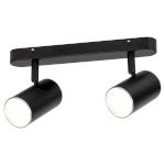 Светильник настенно-потолочный спот ЭРА OL35-2 BK MR16 GU10 IP20 черный хром