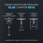 Светильник настенно-потолочный спот ЭРА OL48 WH/BK MR16 GU10 IP44 черный, белый