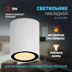 Светильник настенно-потолочный спот ЭРА OL48 WH/BK MR16 GU10 IP44 черный, белый
