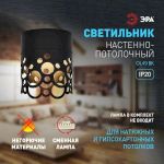 Светильник настенно-потолочный спот ЭРА OL49 BK GX53 IP20 черный