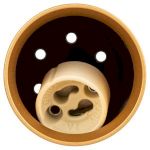 Светильник подвесной (подвес) ЭРА PL15 GD MR16 GU10 потолочный цилиндр золото