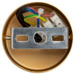 Светильник подвесной (подвес) ЭРА PL15 GD MR16 GU10 потолочный цилиндр золото