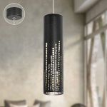 Светильник подвесной (подвес) ЭРА PL26 BK MR16 GU10 потолочный цилиндр черный