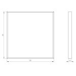 Светильник светодиодный ЭРА SPO-910-2-65K-045 45Вт 6500К 4725Лм 595x595x40 микропризма с проводом