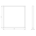 Светильник светодиодный ЭРА SPO-910-3-65K-032 32Вт 6500К 3360Лм 595x595x40 матовый с проводом