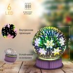 Светодиодная новогодняя фигура ЭРА ENGDS-15 Снежинки 6 LED