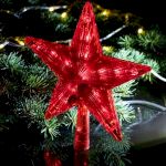 Светодиодная новогодняя фигура ЭРА ENGEV-02 елочная верхушка Звезда 21 см 220V