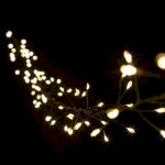 Светодиодная новогодняя гирлянда ЭРА  ЕNIG - 100M нить Мишура 3 м теплый белый 150 microLED 220 V