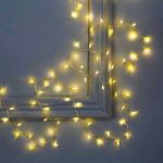 Светодиодная новогодняя гирлянда ЭРА  ЕNIG - 100M нить Мишура 3 м теплый белый 150 microLED 220 V