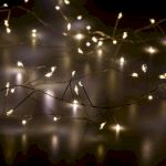 Светодиодная новогодняя гирлянда ЭРА  ЕNIG - 100M нить Мишура 3 м теплый белый 150 microLED 220 V