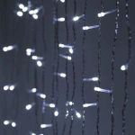 Светодиодная новогодняя гирлянда ЭРА  ЕNIGW - 400W Занавес 8 режимов 3*3 м холодный белый 320 LED IP20 220 V