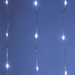 Светодиодная новогодняя гирлянда ЭРА ENIN-200WD занавес водопад холодный белый 3*2 м 200 LED IP20