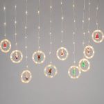 Светодиодная новогодняя гирлянда ЭРА ENING-MG занавес Волшебство теплый свет 2,7*0,5 м 120 led IP20