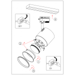 Трековый светильник однофазный ЭРА TR15 GX53 WH/SL под лампу белый/серебро