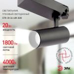 Трековый светильник трехфазный ЭРА SТR-30-36-40K-B20 узкий луч 4000K черный
